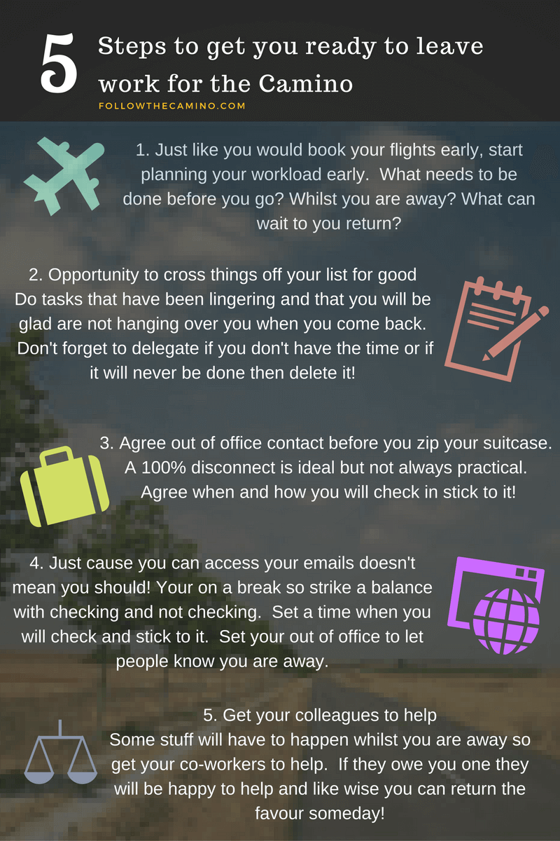 plan to take time off to walk the Camino