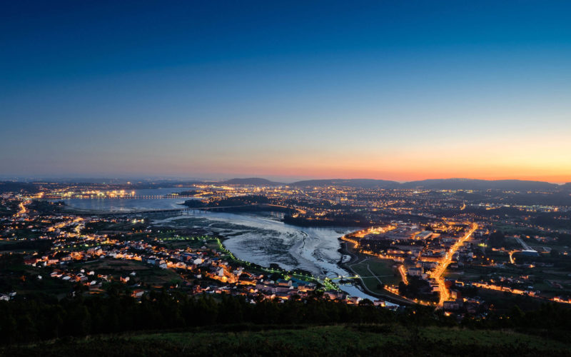 Camino Ingles - Ferrol at sun set