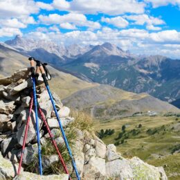 Walking poles on the Camino